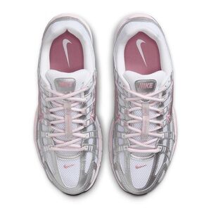 Nike Women's White and Pink Athletic Sneakers